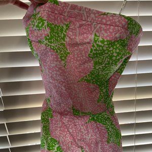 Lilly Pulitzer Strapless Peplum Top